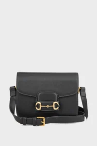 Black Flap Shoulder Bag for Women