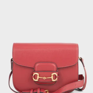 Red Flap Shoulder Bag for Women