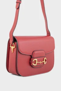 Red Flap Shoulder Bag for Women - Image 3