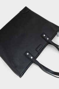 Black Tote Handbag for Women - Image 4